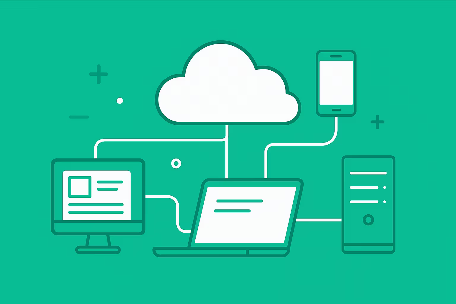 Ilustración sobre servicios de sistemas inteligentes